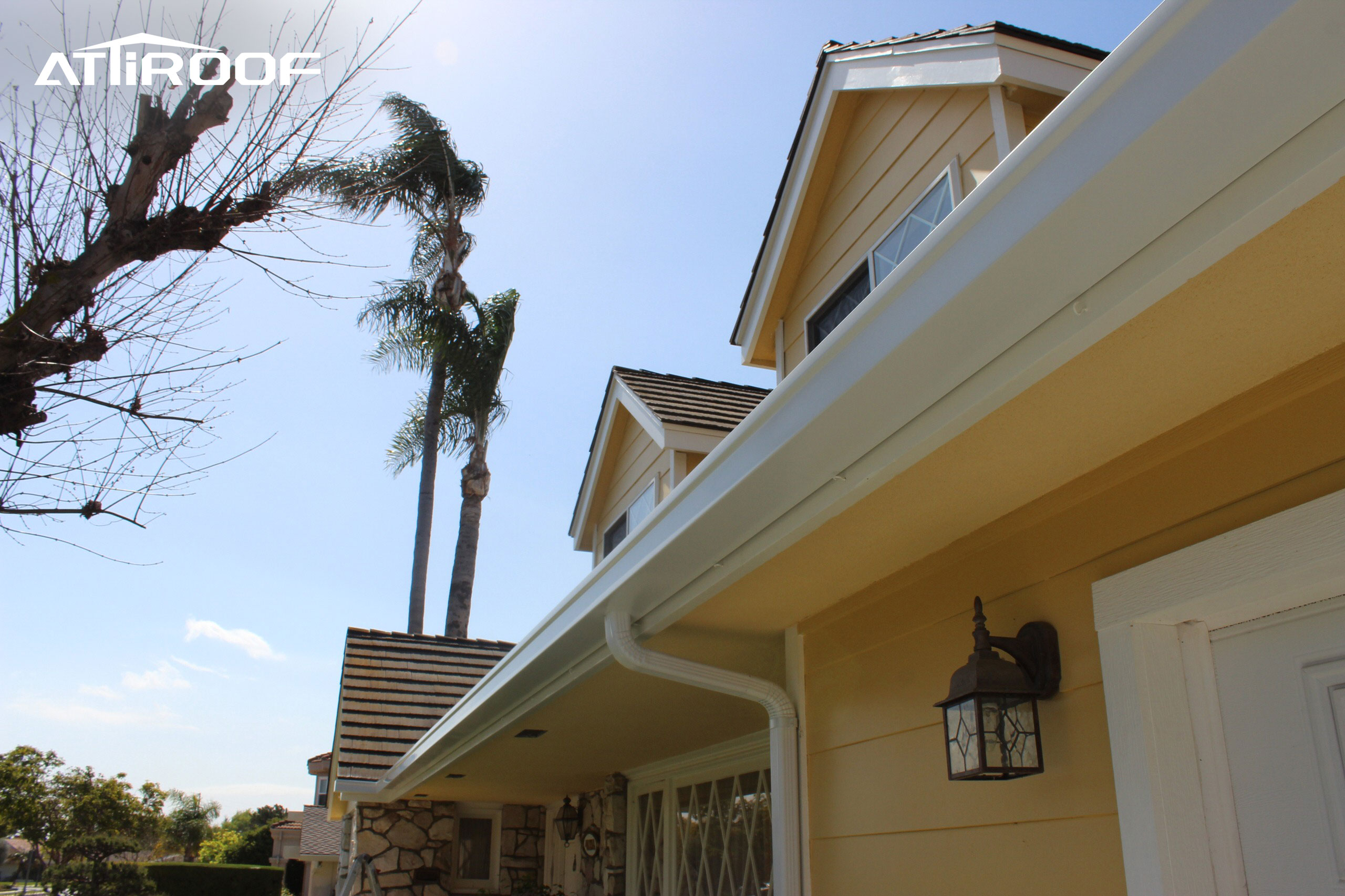 A visually appealing roof and drainage system, highlighting the role of drainage systems in the overall architectural aesthetics.