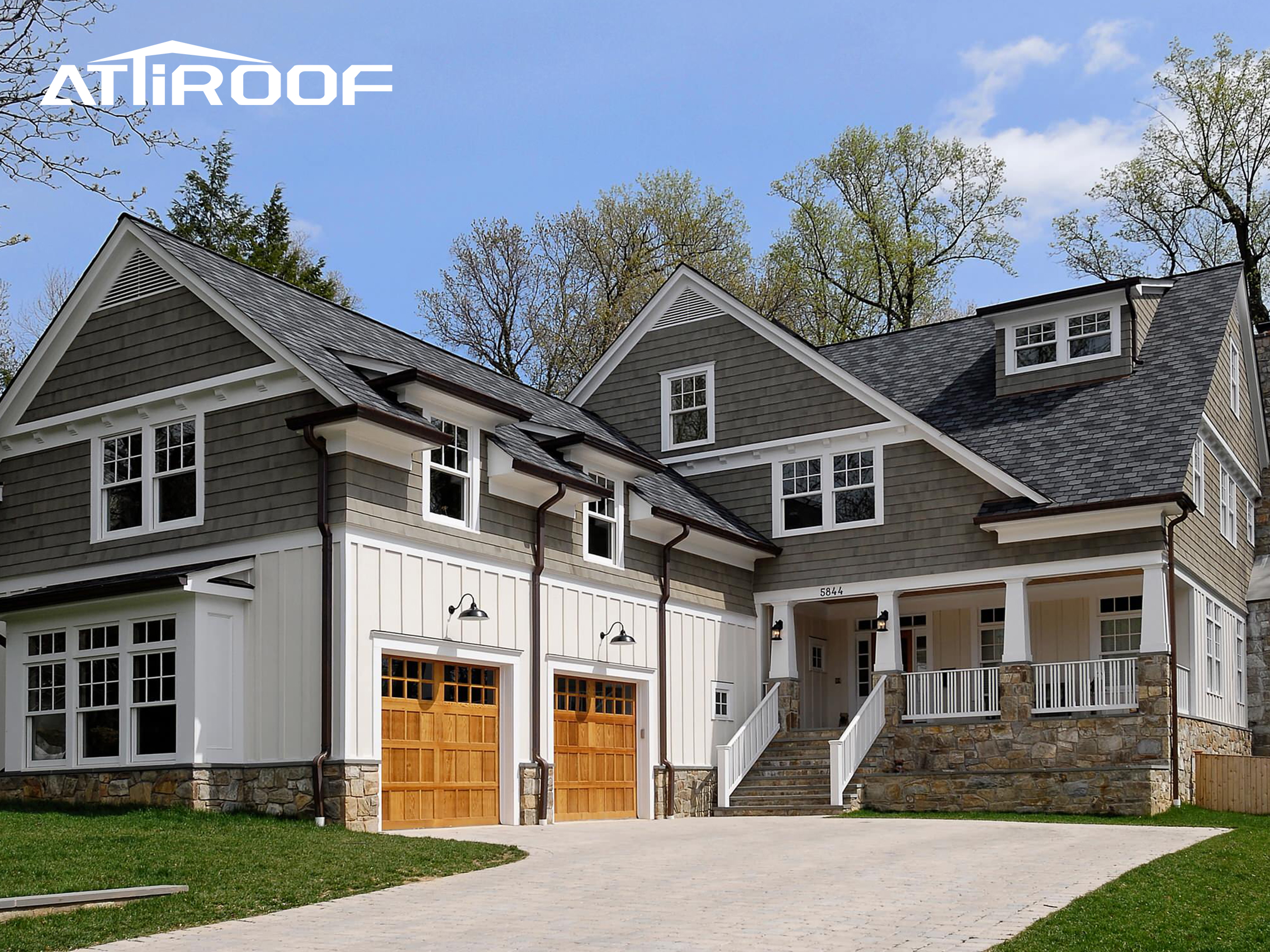 A real-life view of a historic building equipped with a copper drainage system after renovation.