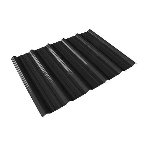 Black Trapezoid PVC Roof Sheet