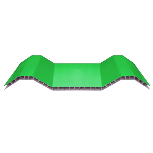 Green Hollow PVC Synthetic Roof Tile