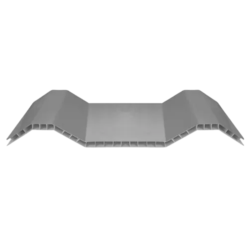 Gray Hollow PVC Synthetic Roof Tile